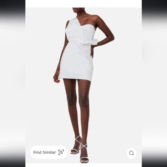 NWT! French Connection Camelia Rose Bow Pink Dress size 10 - Picture 6 of 6